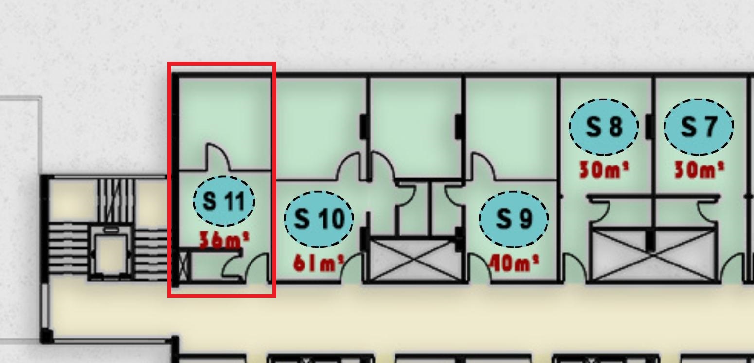 مخطط وتصميم وحدة S 11 الطبية في الدور الثاني بمجمع ONE MALL الشروق