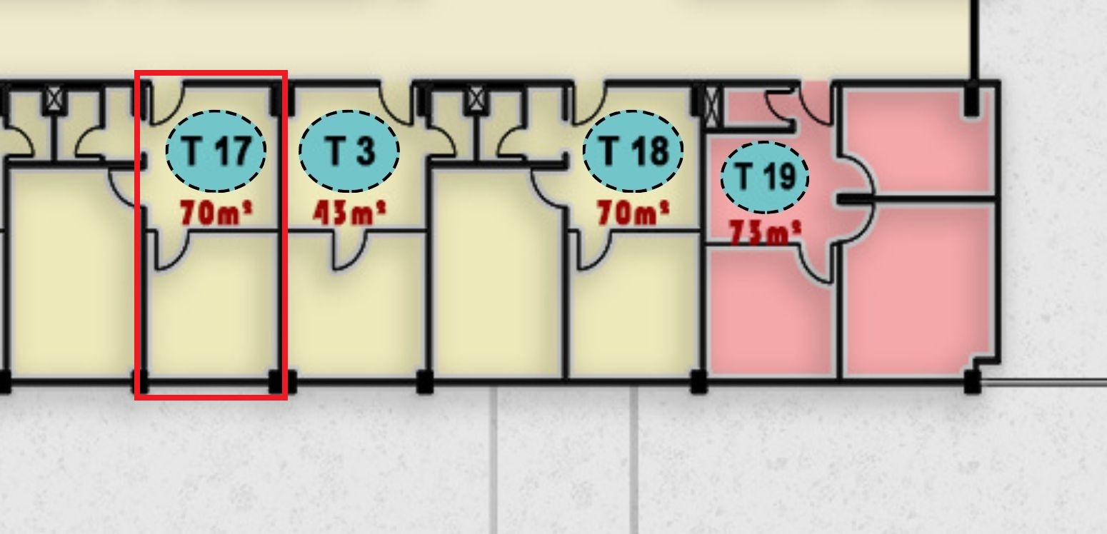 صورة لوحدة T17 في الدور الثالث بمجمع ONE MALL