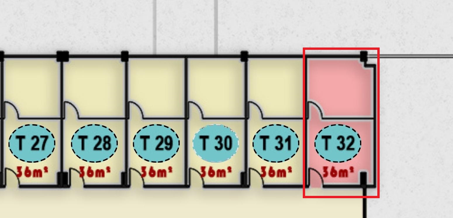 تصميم وحدة كافية أو مطعم T32 في الدور الثالث من مجمع ONE MALL