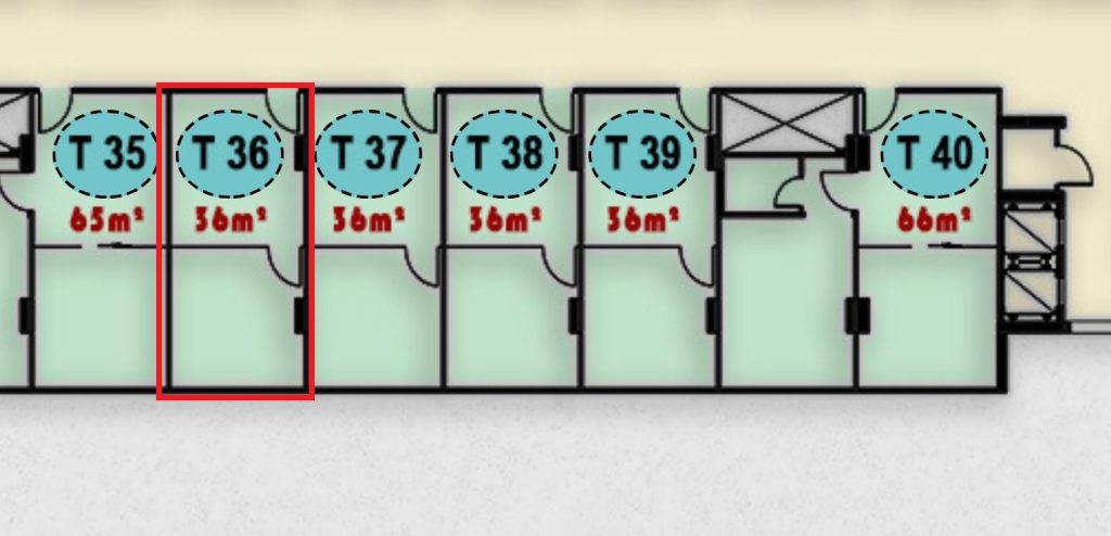صورة لوحدة T 36 في الدور الثالث بمجمع ONE MALL